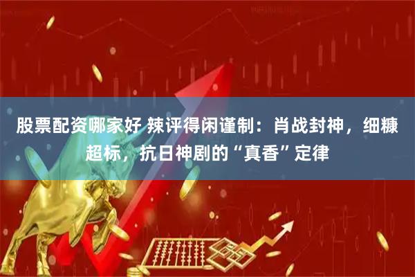 股票配资哪家好 辣评得闲谨制：肖战封神，细糠超标，抗日神剧的“真香”定律